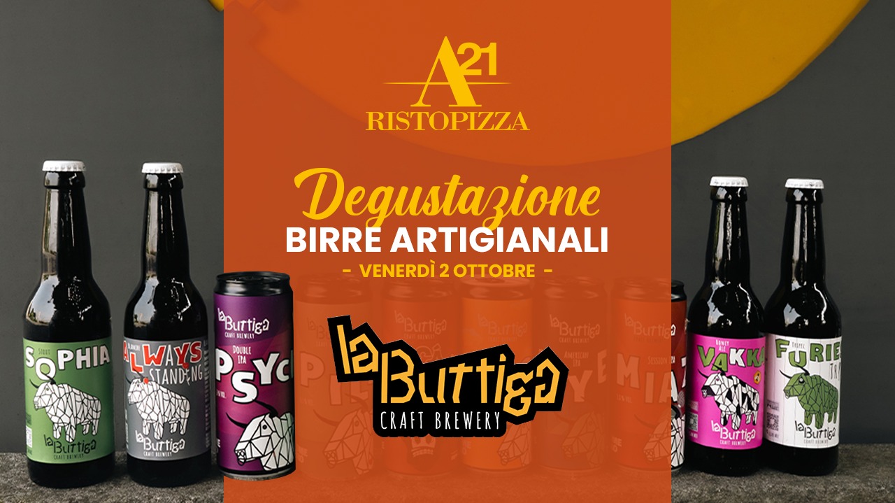 degustazione birre artigianali La Buttiga da A21 a Manerbio